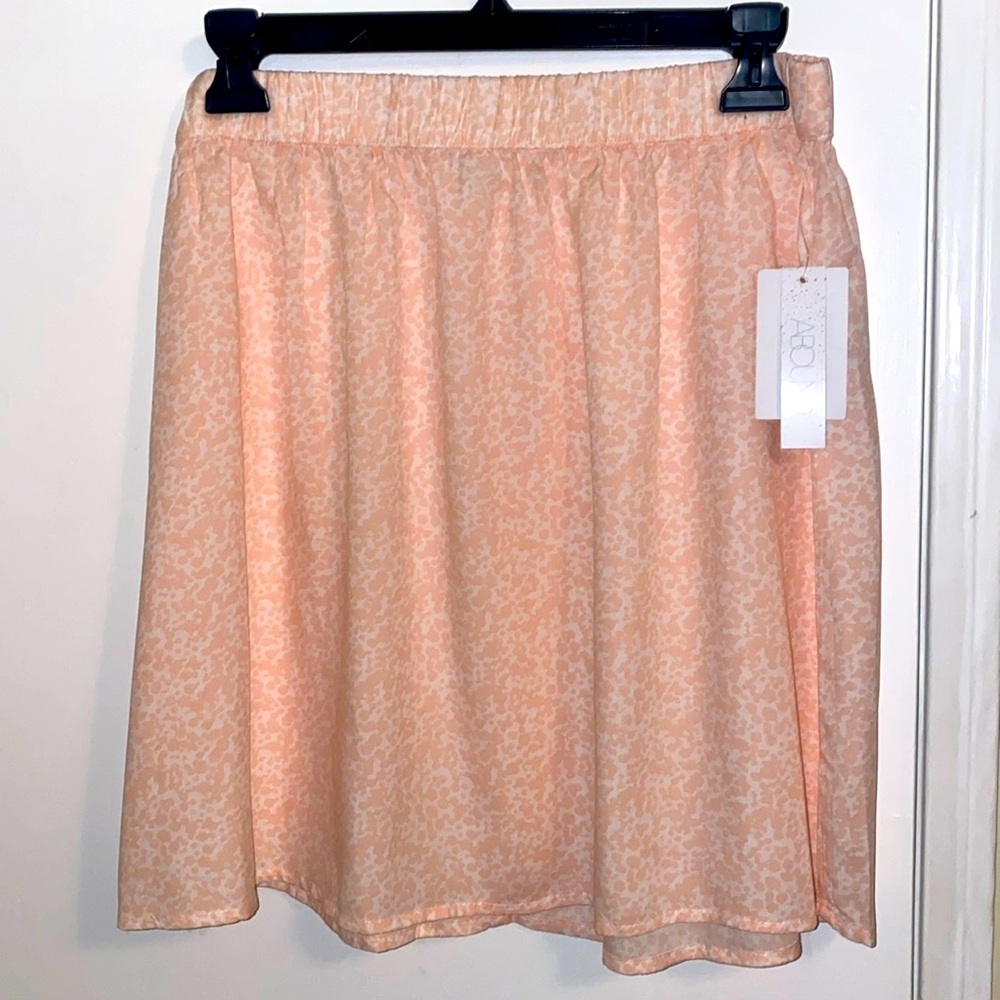 Abound elastic waistband print skirt